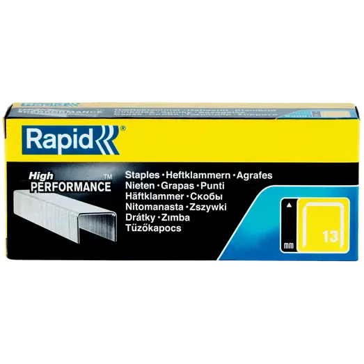 Rapid Nr. 13 fintrådshæfteklammer 8 mm 5000 stk.