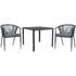 Guldborg havemøbelsæt med 2 Dragør stole grå 