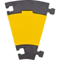 Kabelbro vinkel 4 kanaler WKB4V sort/gul