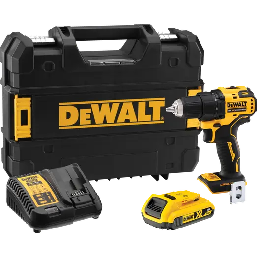 DeWALT DCD708D1T 18V XR boremaskine 1x2.0 Ah batteri og lader