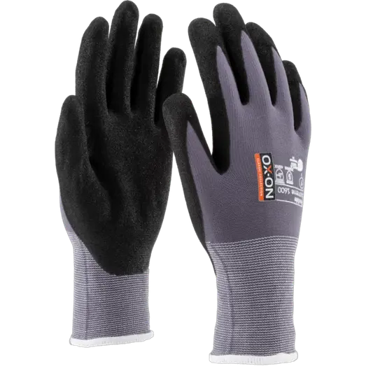 OX-ON Flexible Supreme 1600 handske grå/sort