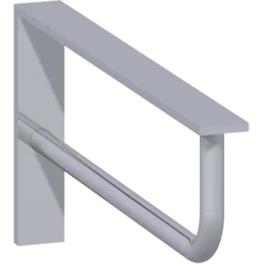 Scanbad konsol 330x150x30 cm krom
