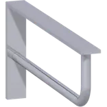 Scanbad konsol 330x150x30 cm krom