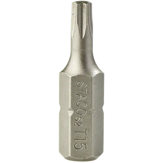 STACO bits 1/4"x25 mm TX 15 rustfri 2 stk