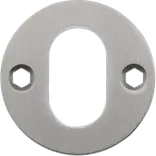Cylinderskilt t/oval cylinder Ø50x2 mm børstet