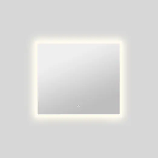 Milobad CL30 LED spejl 70 x 80 cm med frosted kant