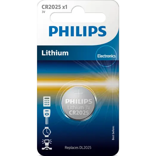 Philips CR2025 knapcellebatteri 1 stk.