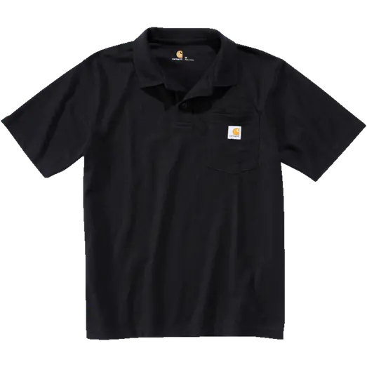 Carhartt polo t-shirt sort