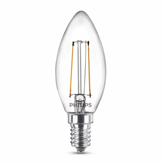 Philips Kerte LED pære E14 25W 2 pack