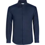 ID Seven Seas Fine Twill modern fit skjorte herre navy