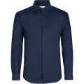 ID Seven Seas Fine Twill modern fit skjorte herre navy