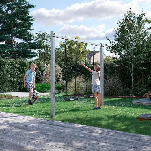 PLUS Gyngestativ ekskl. gyngesæder varmgalvaniseret stål