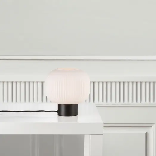 Nordlux Milford bordlampe sort/opal