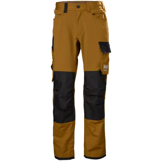 HH Workwear Oxford 4X HH Connect™ arbejdsbukser brun/sort