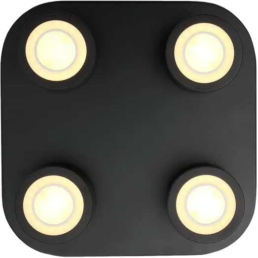 Nordlux Clyde 4-spot LED loftslampe sort 