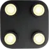 Nordlux Clyde 4-spot LED loftslampe sort 