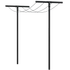 Plus tørrestativ 80x185x450 cm inkl. snor og beslag sort
