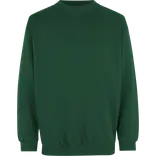 ID klassisk herre sweatshirt flaskegrøn