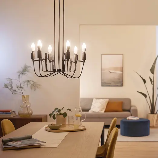 Philips Smart WiZ color LED pære E14 4,3W kerte mat