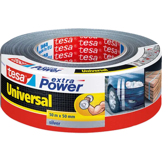 Tesa® extra Power Universal, sølv 50 m x 48 mm