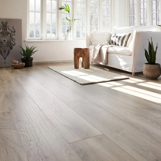 Wallmann Organic Silent hybridgulv hvid eg