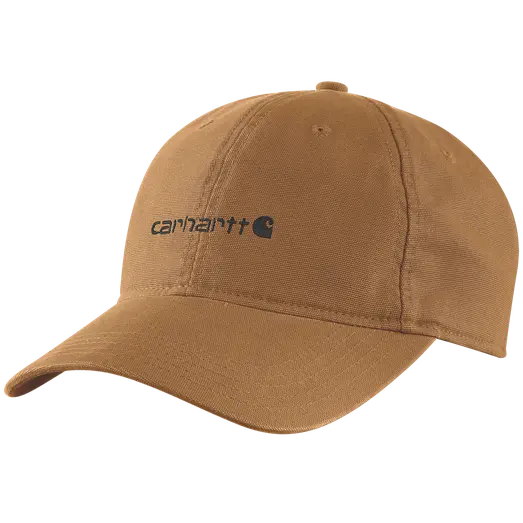 Carhartt canvas embroidered graphic cap brun onesize