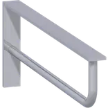 Scanbad konsol 420x150x30 cm krom