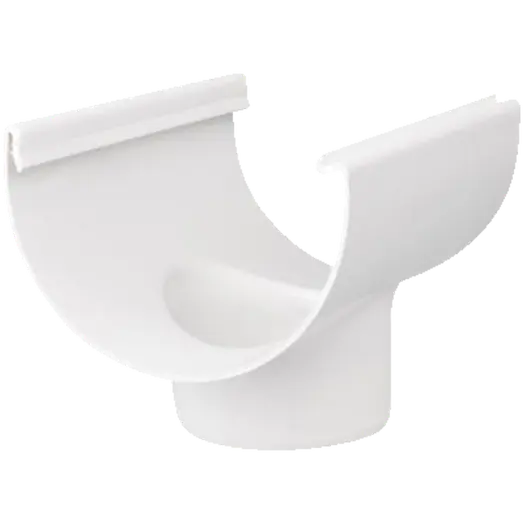 Plastmo tudstykke 75 mm hvid