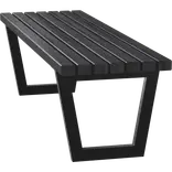 PLUS Siesta Living bænk/bord 150 cm sort