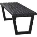 PLUS Siesta Living bænk/bord 150 cm sort
