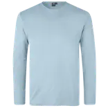 ID Interlock langærmet t-shirt lysblå