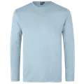 ID Interlock langærmet t-shirt lysblå