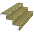 Plus Terrassetrappe 3 trin 54x79 cm 34,2° 180 cm
