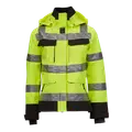 Ocean Åbo Stretch vandtæt arbejdsjakke dame hi-vis gul/sort