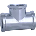 Tee 1/2" krom