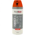 Plasti-Kote twist spraymaling 400 ml blank postrød
