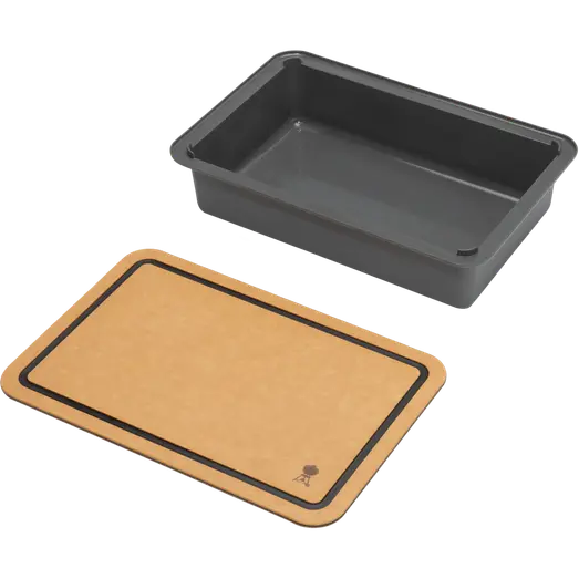 Weber works opbevaringsboks m/skærebræt