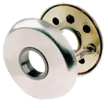 Ruko 313 dørgrebsroset Ø50 mm rustfrit stål