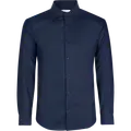 ID Seven Seas Fine Twill modern fit skjorte herre navy