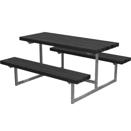 PLUS Basic Junior bord/bænkesæt 118 cm sort