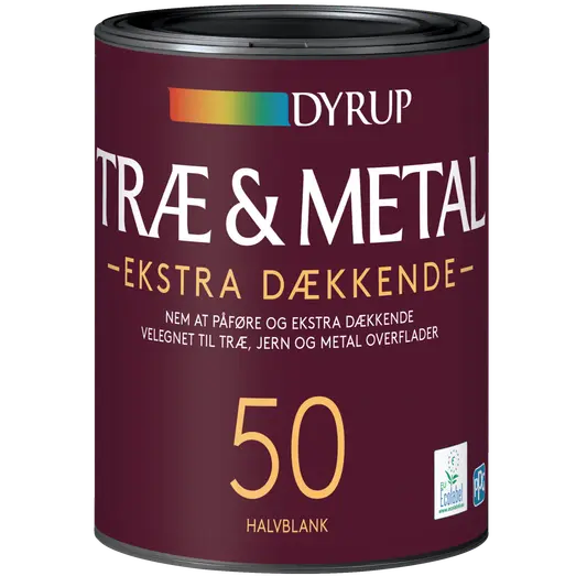 Dyrup Træ & Metal 50 Ekstra Dækkende Hvid - 0,38lt