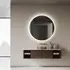 Milobad CL065-1 spejl m/LED frosted Ø90 cm