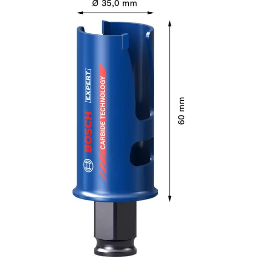 Bosch EXPERT Construction Material Power Change Plus hulsav, 35x60 mm