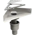 Unidrain sampak hjørne model med lodret udløb Ø75 mm