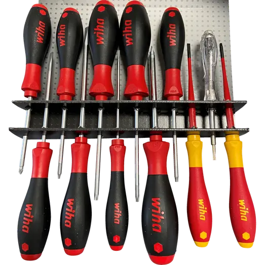 Wiha Kombi skruetrækker sæt 2 x 1000 V, 9 x softfinish, 1 x polsøger