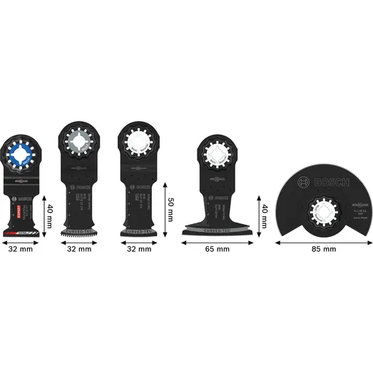 Bosch skæreklingesæt, multicutter 5 stk.