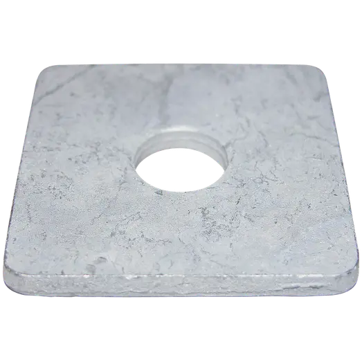 NKT M8 firkantskive kraftig, varmforzinket 25x25x8x3 mm 50 stk.