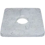 NKT M8 firkantskive kraftig, varmforzinket 25x25x8x3 mm 50 stk.