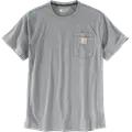 Carhartt 106652 Force™ pocket T-shirt lys grå