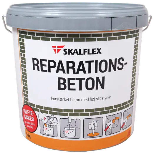 Skalflex reparationsbeton - spand med 5 kg.